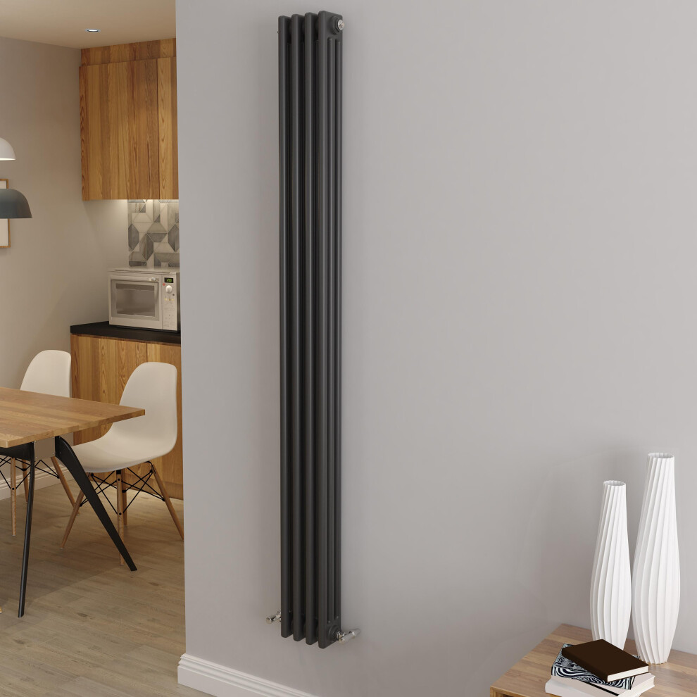 (1800X200mm 3 Column) Traditional Cast Iron Radiator Anthracite 5062011377095