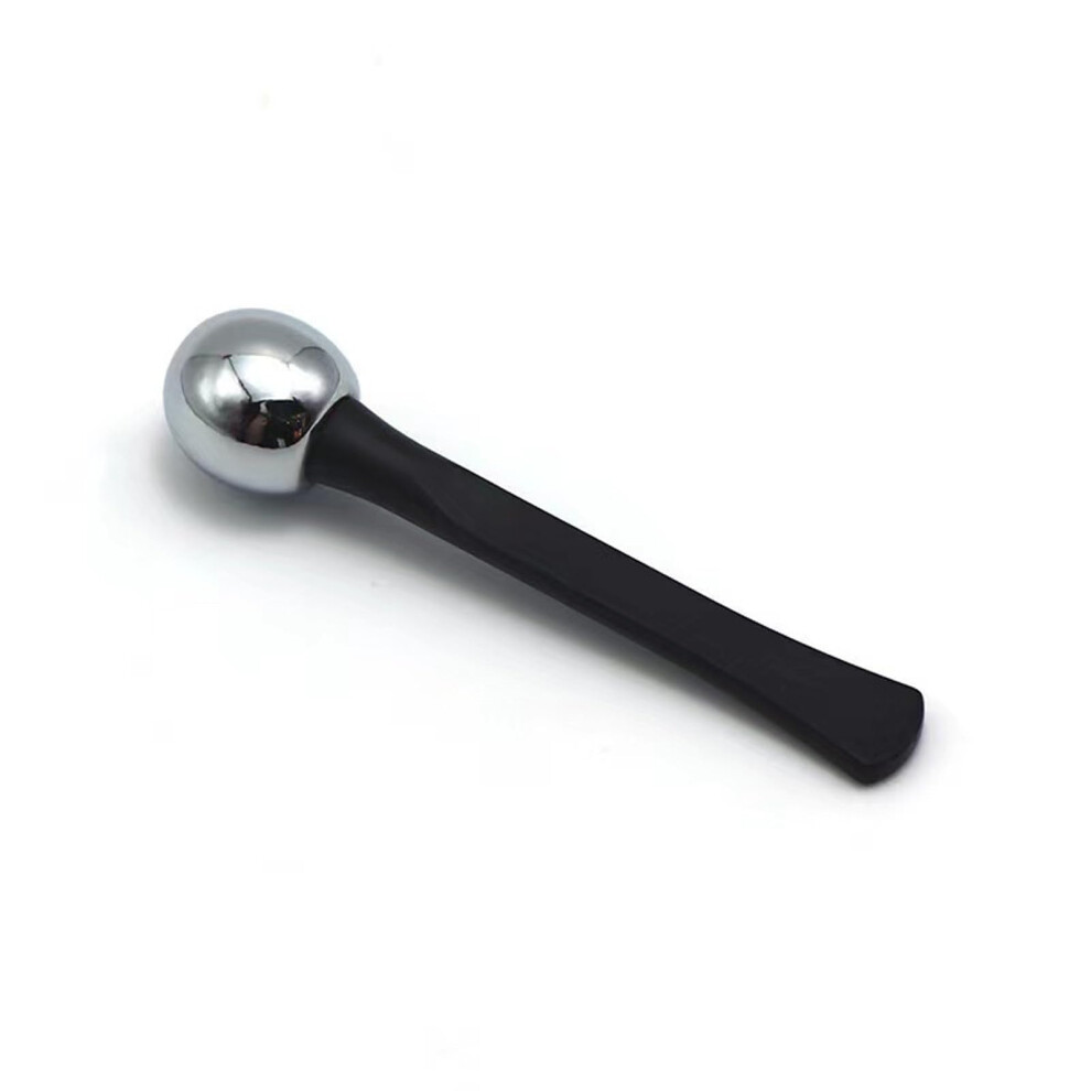 Cream Metal Massage Stick Eye Applicator, Facial Massager Roller Tool, Eye Massage Head, 1 Pc
