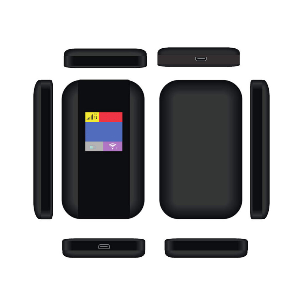 Portable 4G Lte Router 500Mbps Color Display Sim Card Slot 4321337898068
