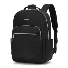 Laptop Backpack for Women Men Work Laptop Bag Fashion with USB Port, Travel Casual College Backpack, Black