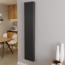 (1800x380mm 3 Column) Traditional Cast Iron Radiator Anthracite