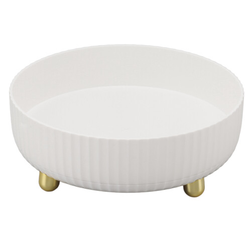 360 White Plastic Rotating Storage Rack for Kitchen, 404g 1