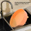 360 Rotating Plastic Spice Rack, Orange, Kitchen Organizer 6