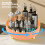 360 Rotating Plastic Spice Rack, Orange, Kitchen Organizer 3