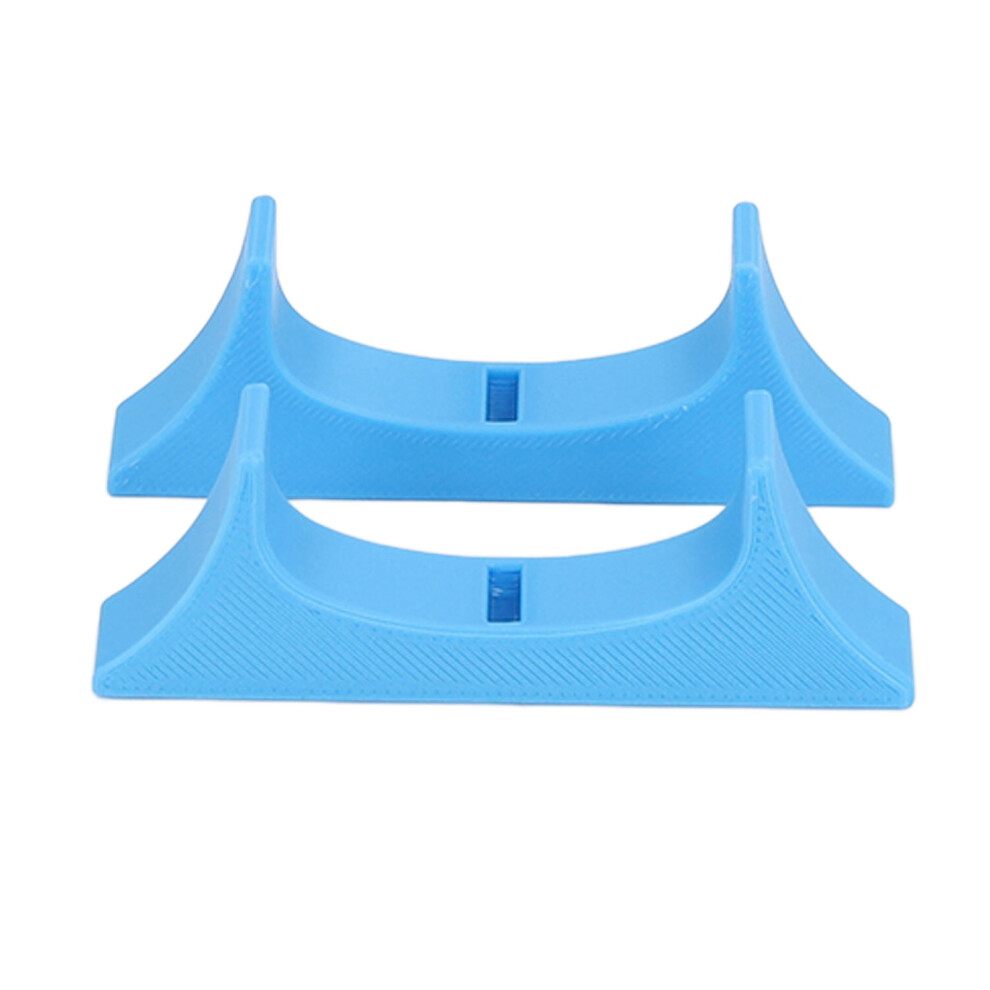 Wii U Vertical Console Stand Holder Prevent Slip Stable 3D Printed Mount Blue 4341337899216