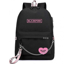 Blackpink Backpack, USB Rechargeable Backpack, School Backpack for Students
