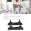 Secure & Stable Black Console Stand for Wii U with Ventilation 5