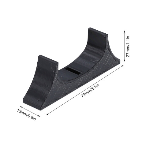 Secure & Stable Black Console Stand for Wii U with Ventilation 1