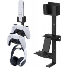 Headset Holder, Controller And Headphone Holder Stand Wall Mount Holder for Xbox One, Series X, Ps5, Ps4, Ps3, Switch Gamepad Controller Wall Mount Wi