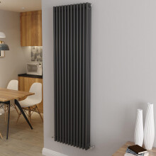 (1800x560mm 3 Column) Traditional Cast Iron Radiator Anthracite