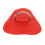4 Stück D-Ring-Patch, Edelstahl, Rot 12
