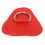 4 Stück D-Ring-Patch, Edelstahl, Rot 9