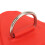 4 Stück D-Ring-Patch, Edelstahl, Rot 8