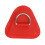4 Stück D-Ring-Patch, Edelstahl, Rot 13