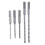 5pcs  Spiral Drill Bit Round Shank (4/5/6/8/mm), Electric Drill Bit For 3