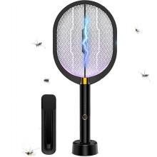 Electric Fly Swatters - Indoor Outdoor Bug Zapper Rackets - Rechargeable Mosquito Killer Racket for Home