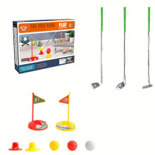 (Retractable golf club set) 3 Telescopic Clubs Children's Adjustable Club Toy Golf Set | Fun Indoor & Outdoor Sports Game for Kids Aged 3-8 Years, Durable PP Material