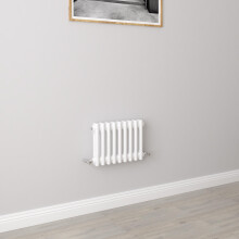(300x425mm 2 Column) Traditional Cast Iron Radiator White