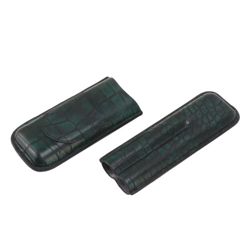 2-Finger-Zigarrenetui, 2-Zigarren-Kapazität, 18 x 6,5 cm