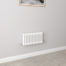 (300x605mm 2 Column) Traditional Cast Iron Radiator White