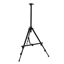 Ferroalloy Adjustable Tripod Easel with Buckle for Art Display Black
