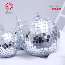 (8cm (3 pieces per box)) Christmas Decorations 2-80cm Laser Mirror Ball Disco Ball Bar Kvt Cake Decoration