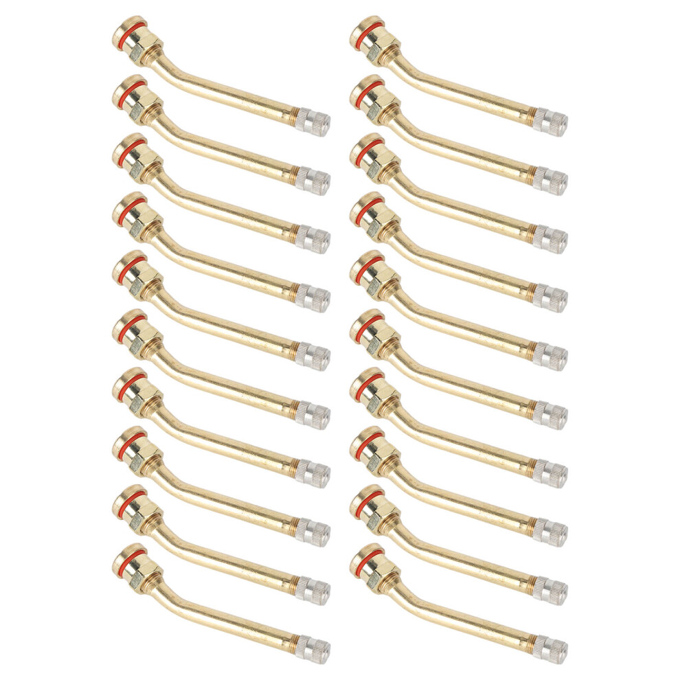 20Pcs Copper Tire Valve Stems V3-20-4 For Trucks Rvs & Trailers - Rustproof 7611337906717