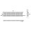 AICA (300x1460mm 2 Column) Traditional Cast Iron Radiator White 3