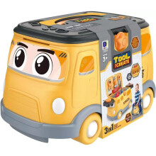 (Bus) Create Tool Set Bus Toy Storage & Ride 3 In 1 On The Ride All In 1 Boys Portable best gift for Birthday Easter Christmas