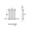 AICA (600x425mm 2 Column) Traditional Cast Iron Radiator White 3