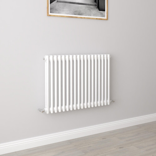 AICA (600x830mm 2 Column) Traditional Cast Iron Radiator White