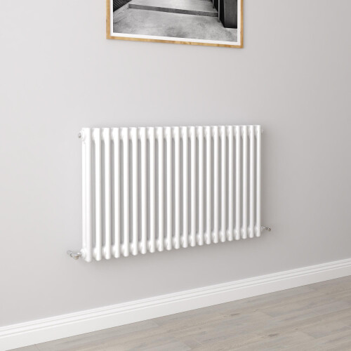 AICA (600x1010mm 2 Column) Traditional Cast Iron Radiator White