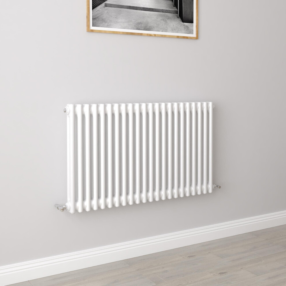 Aica (600X1010mm 2 Column) Traditional Cast Iron Radiator White