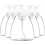 4pcs Clear Plastic Oval Foaming Soap Dispenser Refillable Plastic Pump Bottle with Travel Lock 1