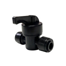 1/4" Straight Hose Quick Connect Hose Check Fittings Plastic Water Hose Check Fittings Reverse Osmosis Aquarium Connectors (5pcs) HG