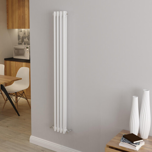 AICA (1500x200mm 2 Column) Traditional Cast Iron Radiator White