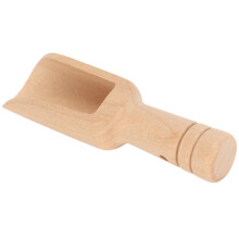 Holz-Badesalz-Löffel, Packung 10 Stück, umweltfreundlich, polierte Oberfläche, 2,4 7,6 cm