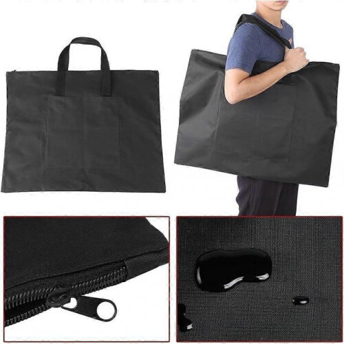 Drawing Carry Bag, Waterproof A2 Blackboard Bag Multifunctional Canvas Case Adjustable Shoulder Strap HG 2