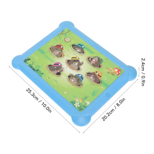 Electric Mole Pounding Game Pad for Kids, 7 LED Lights, Blue 1