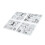 4pcs Silicone Embossing Folder Set for Scrapbooking and DIY Crafts 7
