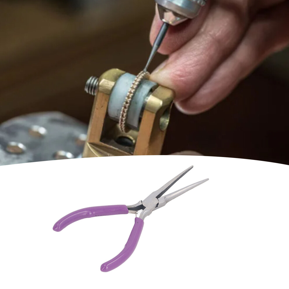 6In Needle Nose Pliers Toothless Mirror Finish For Jewelry Crafting 4161337917075
