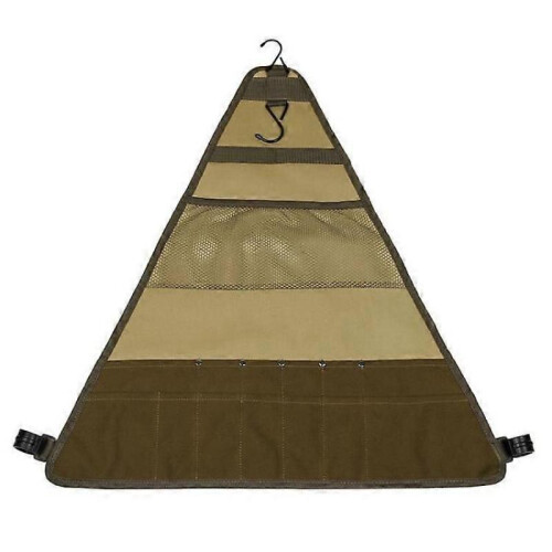 Outdoor Tableware Canvas Storage Bag Portable Picnic Cookware Storage Hanging Bag