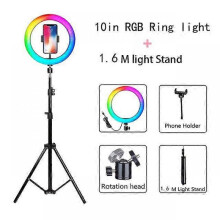On-Site Fill Light Mobile Phone Rgb Ring Light Anchor Selfie Tiktok Beauty Light Photography Tripod