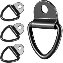 Tie Down Hook D Ring Mooring V Ring Hook Pull Ring Tie Down Kayak (4 Pieces)