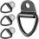 Tie Down Hook D Ring Mooring V Ring Hook Pull Ring Tie Down Kayak (4 Pieces) 1