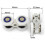2 Sets Of Rollers for Sliding Glass Doors 3