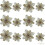 24pcs Glitter Christmas Flowers - Tree Decorations 1