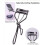 Metal Eyelash Curler with Eyelash Separating Comb Tool And 6 Replacement Refill Pads (Black) 2