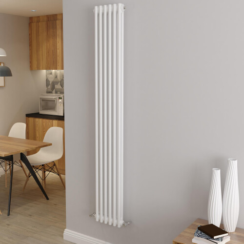 AICA (1800x290mm 2 Column) Traditional Cast Iron Radiator White