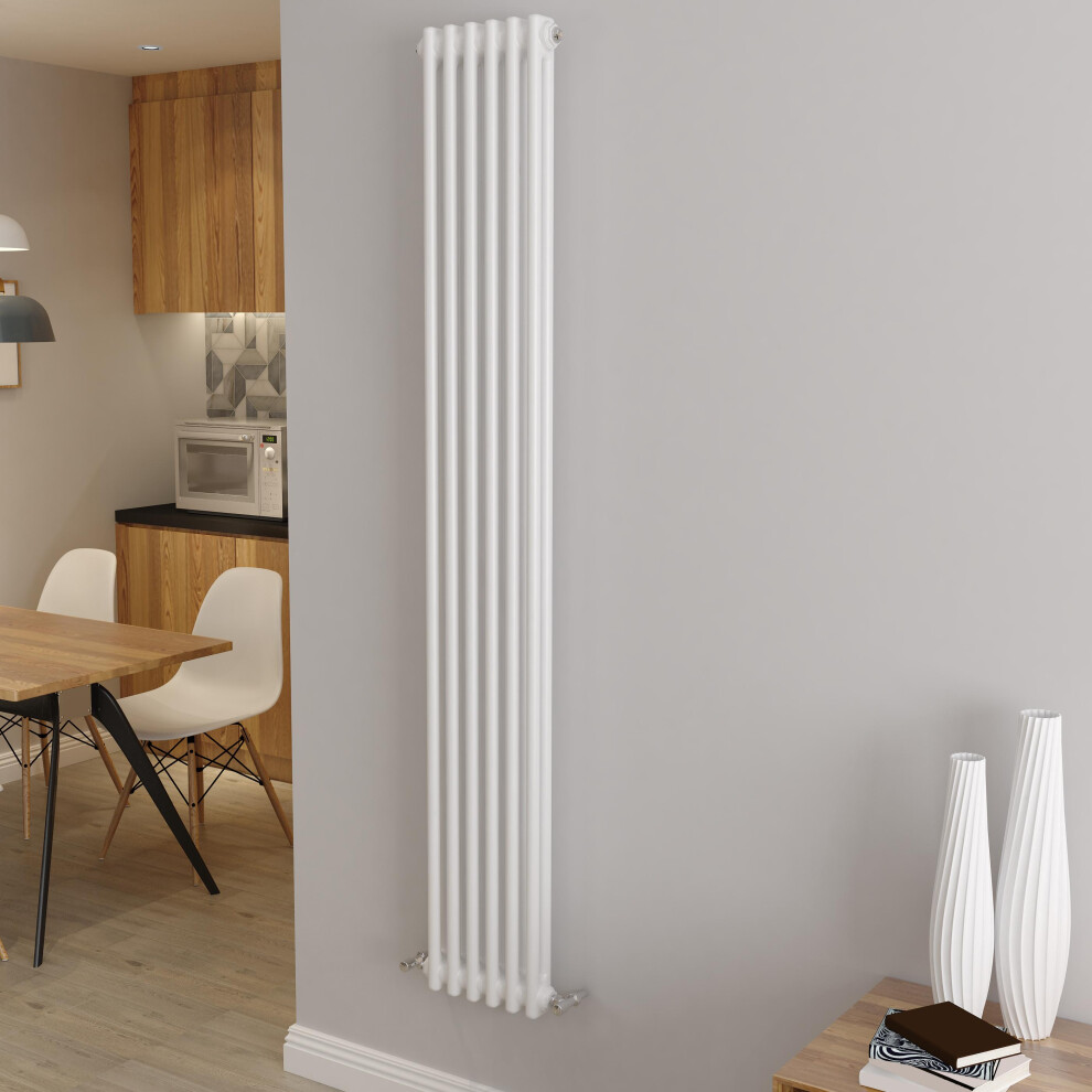 (1800X290mm 2 Column) Traditional Cast Iron Radiator White 5062011376357